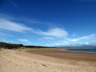 Fototapeta na wymiar Cloud Formations over Newborough Beach, Anglesey, North Wales