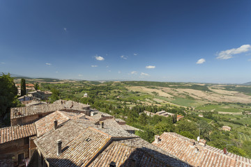 Old town of Montepulciano in Tuscany