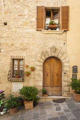 Old town of Montepulciano in Tuscany