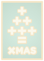 Obraz premium mathematical consumers Christmas card