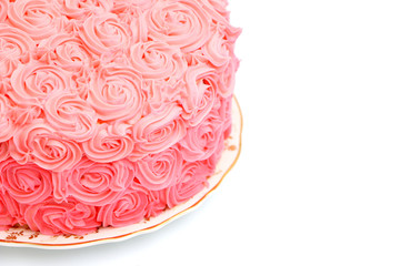 Pink Rose Gradient Cake
