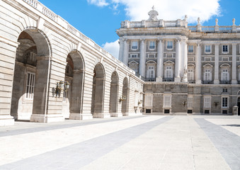 Obraz premium Royal Palace at Madrid Spain - architecture background