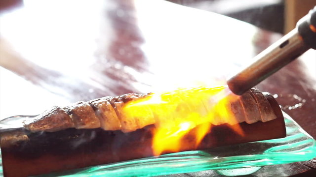 Fire grilled pickled Mackerel, yaki saba Sashimi, Japanese food