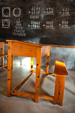 Old fashioned rustic school room