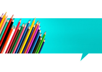 color pencil banner