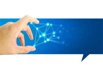 ai brain system data connecting to analysis , light internet social network background, illustration of global web with link to electric information, cyber with group of security, hacker online to net