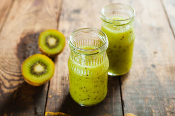 cocktail from a kiwi and a lemon