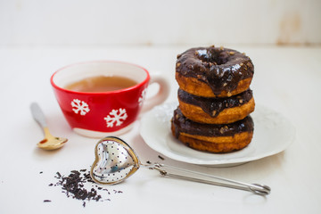 tea and donuts