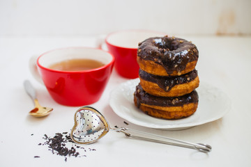 tea and donuts