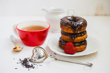 tea and donuts