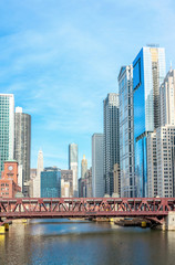 Fototapeta na wymiar Chicago downtown panorama