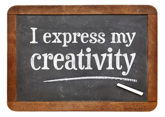 Obraz premium I express my creativity positive affirmation