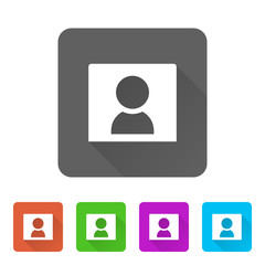 Fototapeta premium App Icon Long Shadow - 5 Colors
