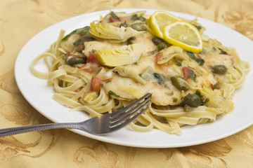 Chicken Piccata Linguine