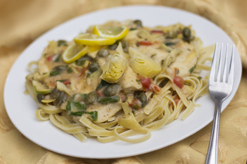 Chicken Piccata Linguine