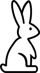 Sitting Rabbit outline