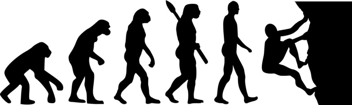 Climbing man evolution