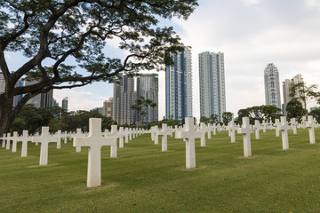 2nd World War US military cemetery in city, Manila