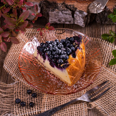 Cheesecake blueberries