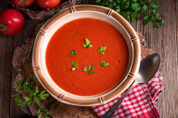 Rustic tomato soup