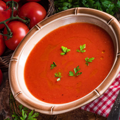 Rustic tomato soup