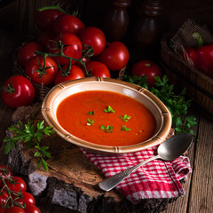 Rustic tomato soup