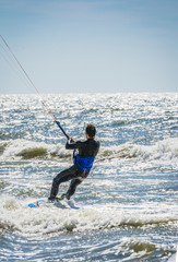 Kite Surfer auf der Nordsee