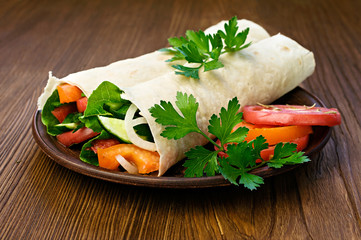 Vegetarian burrito