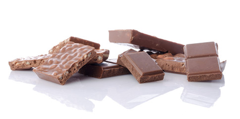 Chocolate with hazelnuts