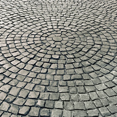 pavement of stone pavers as a background