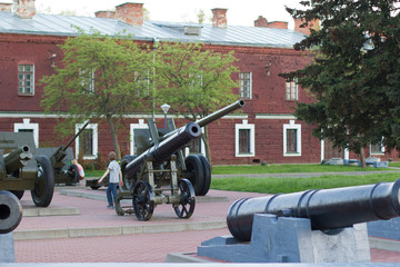Old monument in Brest Fortress in Belarus