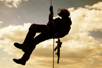 rappeling assault
