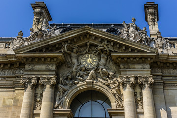 Fototapeta na wymiar Details of Petit Palais des Champs-Elysees in Paris, France.