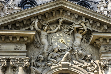 Details of Petit Palais des Champs-Elysees in Paris, France.