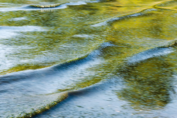 water ripples  on the shore beach