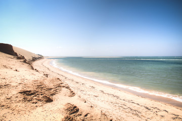 White beach on the Bazaruto Islands near Vilanculos in Mozambique
