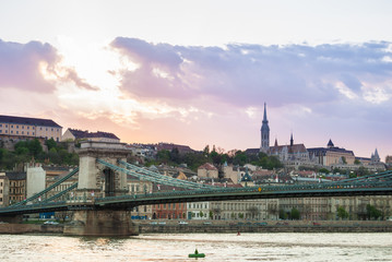 Obraz premium Picturesque scenery of the Budapest city in Hungary