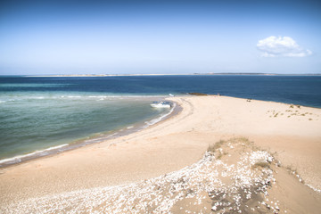 White beach on the Bazaruto Islands near Vilanculos in Mozambique
