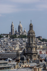 Fototapeta na wymiar Panorama of Paris. View from Printemps store. France.