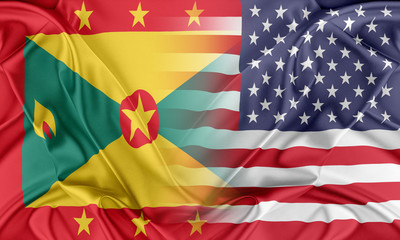 Obraz premium USA and Grenada