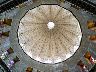 dome of the Basilica of the Annunciation in Nazareth view from i
