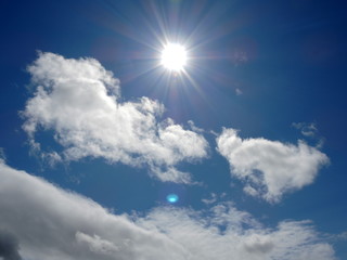 Soleil et nuages