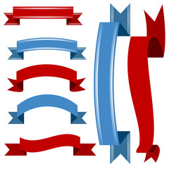 Patriotic Banner Icon Set