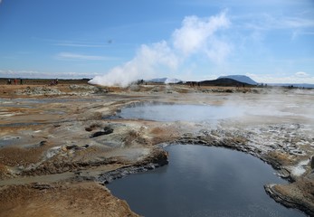 Island, Isafjördur, Schwefelfelder von Namaskard