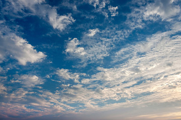 Aerial sky and clouds background