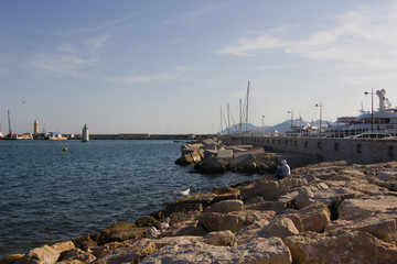 Great looking coastline in Barcelona (Spain)