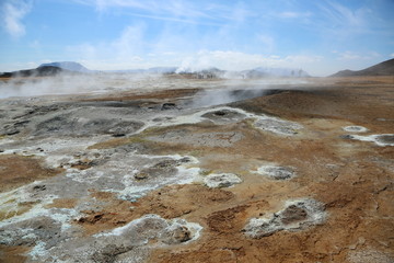 Island, Isafjördur, Schwefelfelder von Namaskard