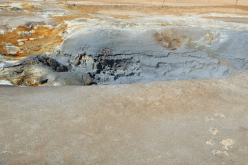 Island, Isafjödur, Schwefelfelder von Namaskard