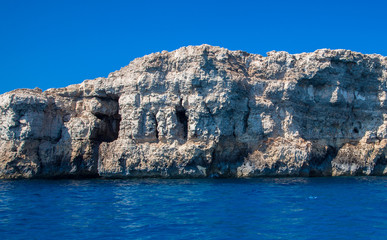 Cliff at Comino island, Malta