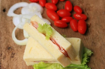 tasty sandwiches bread to butter